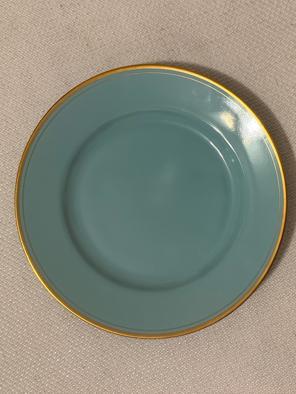 Fitz and Floyd Pavilion Salad Plate with Gold Rim - Picture 3 of 3